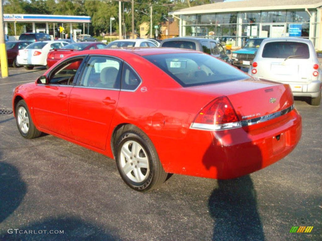2008 Impala LS - Precision Red / Ebony Black photo #5