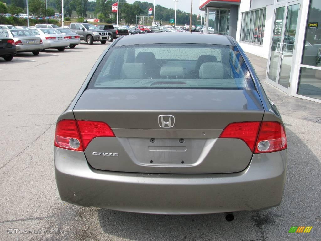 2007 Civic EX Sedan - Galaxy Gray Metallic / Gray photo #5