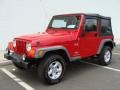 2006 Flame Red Jeep Wrangler X 4x4  photo #1