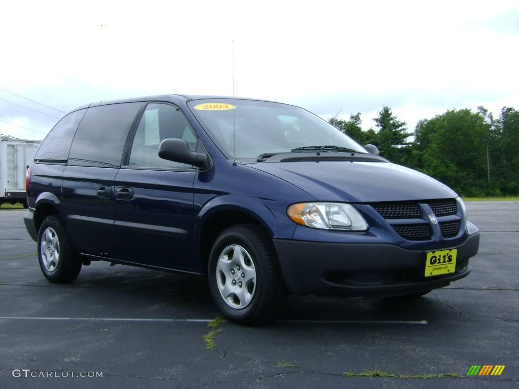 2003 Caravan SE - Midnight Blue Pearl / Taupe photo #9