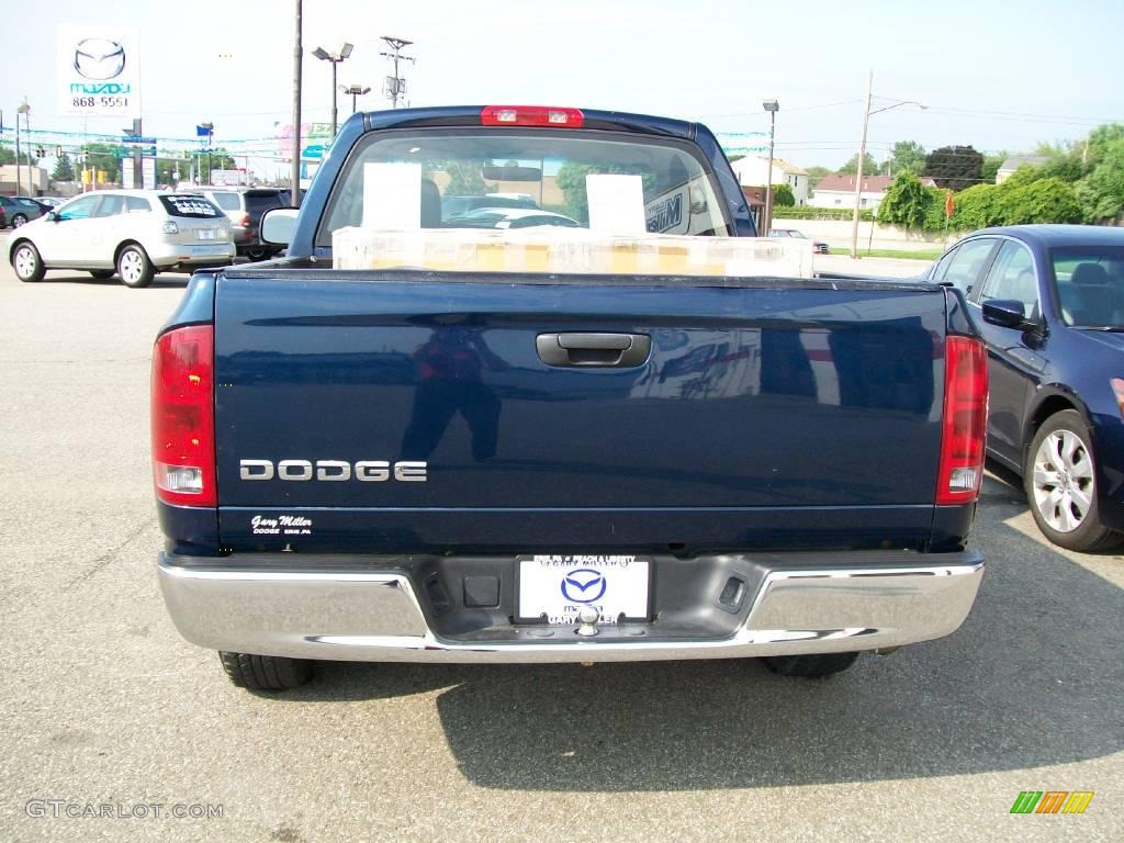 2003 Ram 1500 ST Regular Cab - Patriot Blue Pearl / Dark Slate Gray photo #4