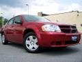 2008 Inferno Red Crystal Pearl Dodge Avenger SE  photo #1