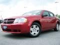 2008 Inferno Red Crystal Pearl Dodge Avenger SE  photo #4