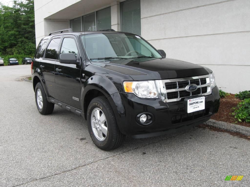 2008 Escape XLT V6 4WD - Black / Stone photo #1