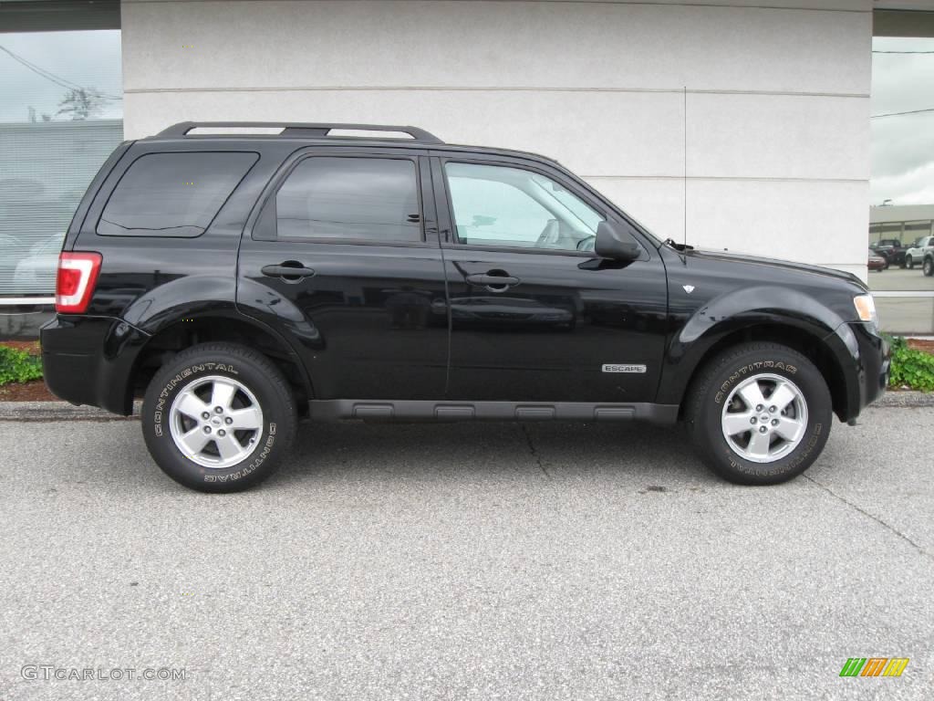2008 Escape XLT V6 4WD - Black / Stone photo #2