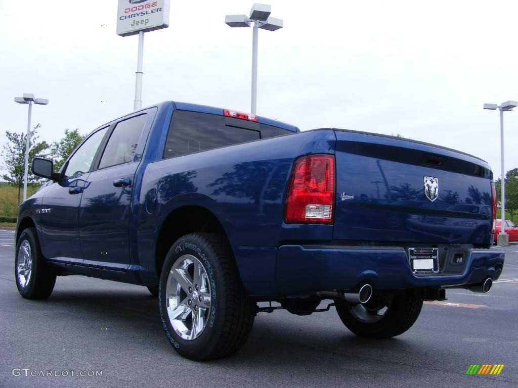 2009 Ram 1500 Sport Crew Cab - Deep Water Blue Pearl / Dark Slate Gray photo #2