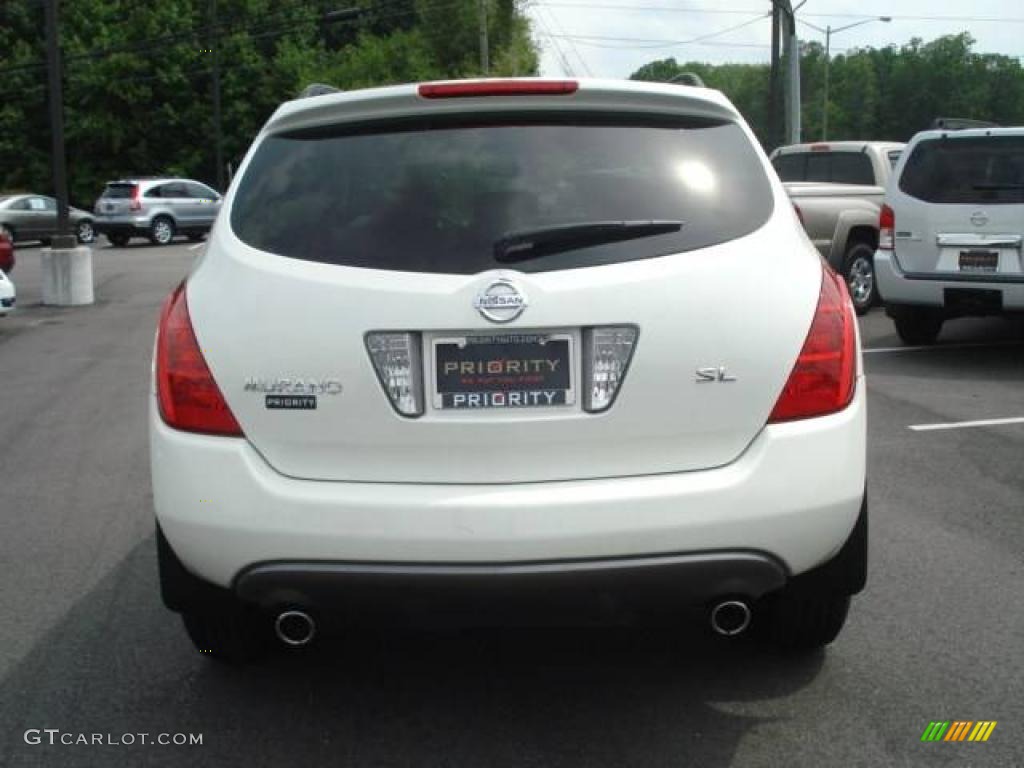 2005 Murano SL - Glacier Pearl White / Cafe Latte photo #4