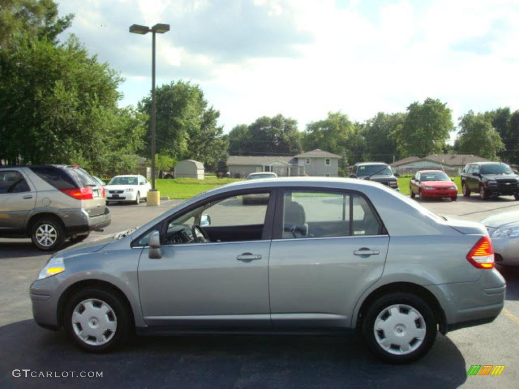 2008 Versa 1.8 S Sedan - Magnetic Gray / Charcoal photo #1