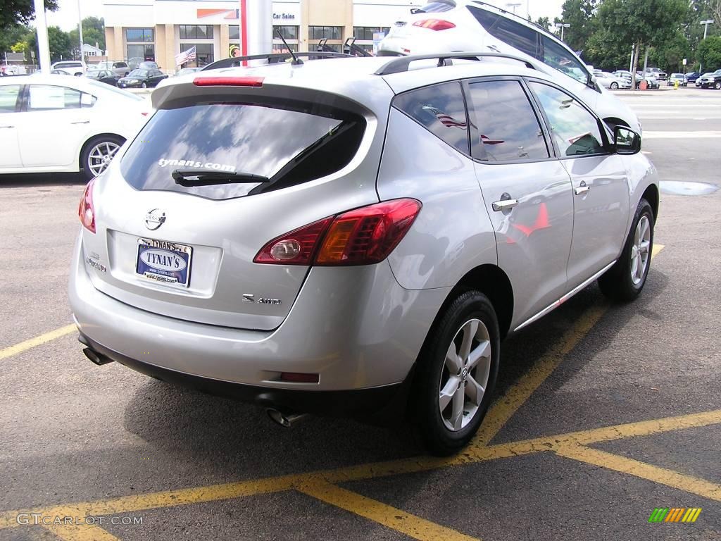 2009 Murano S AWD - Brilliant Silver Metallic / Black photo #6