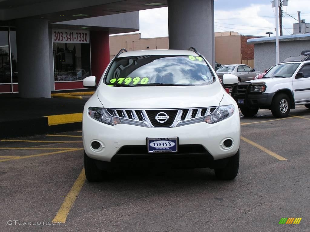 2009 Murano S AWD - Glacier Pearl / Beige photo #2