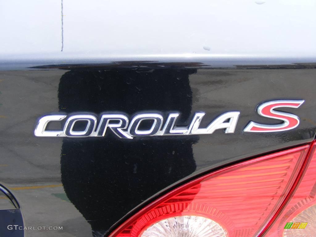 2005 Corolla S - Black Sand Pearl / Black photo #17