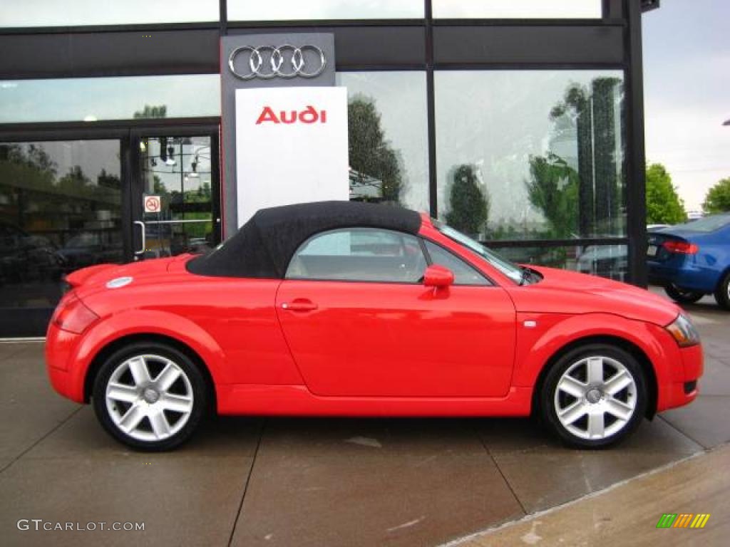 2004 TT 1.8T Roadster - Brilliant Red / Vanilla photo #7