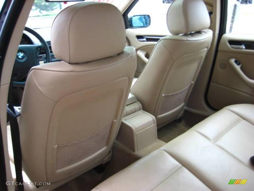 2002 3 Series 325i Sedan - Jet Black / Sand photo #15