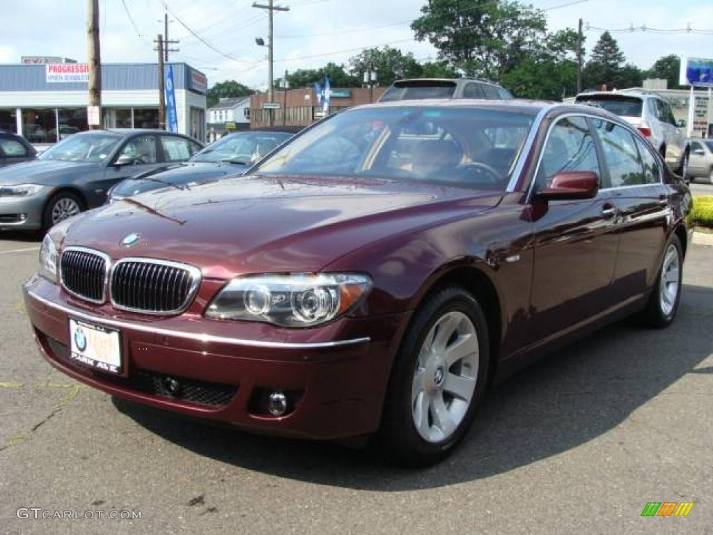2008 7 Series 750Li Sedan - Barbera Red Metallic / Natural Brown photo #4