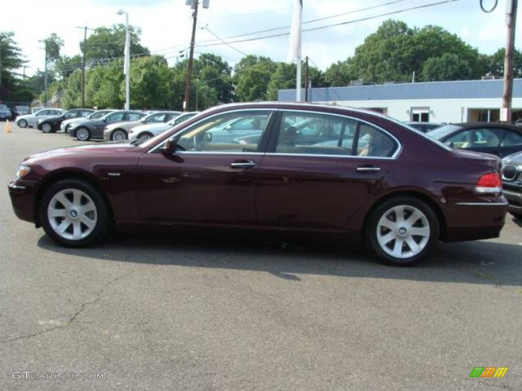 2008 7 Series 750Li Sedan - Barbera Red Metallic / Natural Brown photo #5