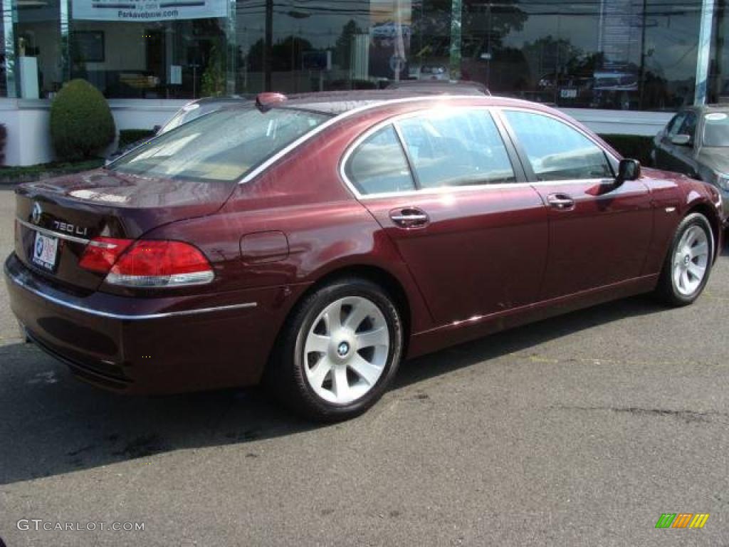 2008 7 Series 750Li Sedan - Barbera Red Metallic / Natural Brown photo #8