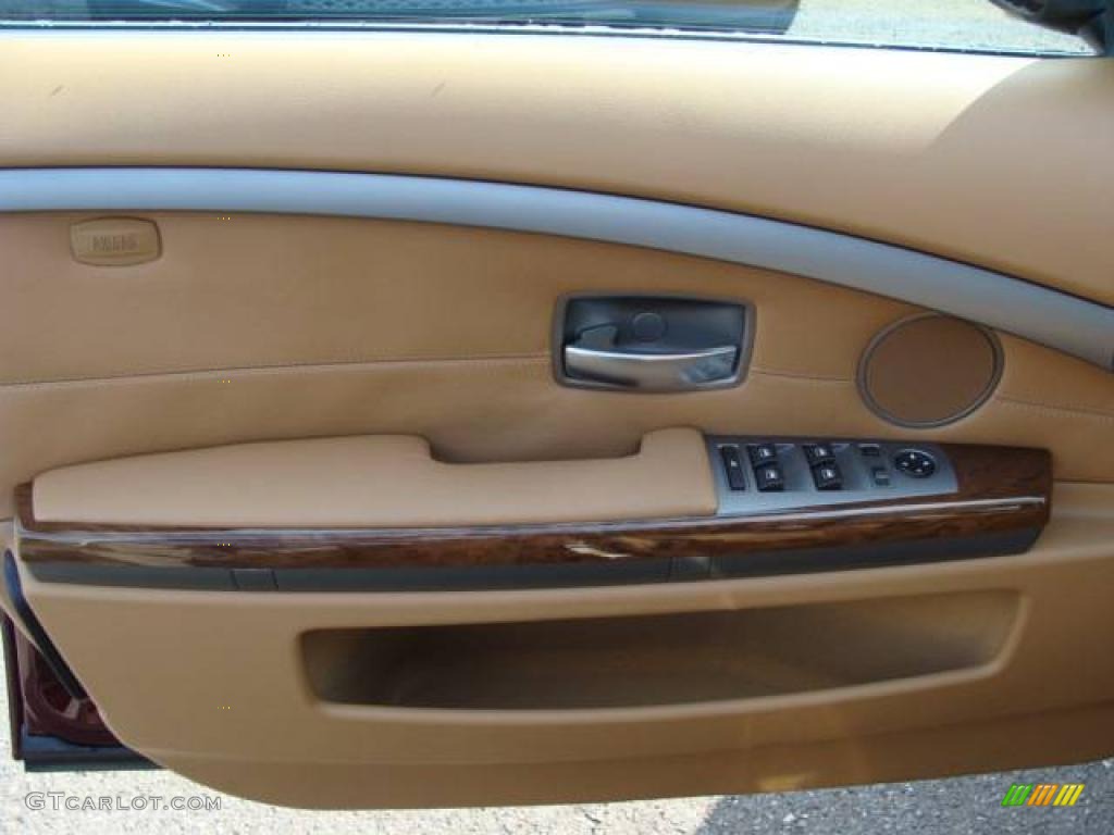 2008 7 Series 750Li Sedan - Barbera Red Metallic / Natural Brown photo #9