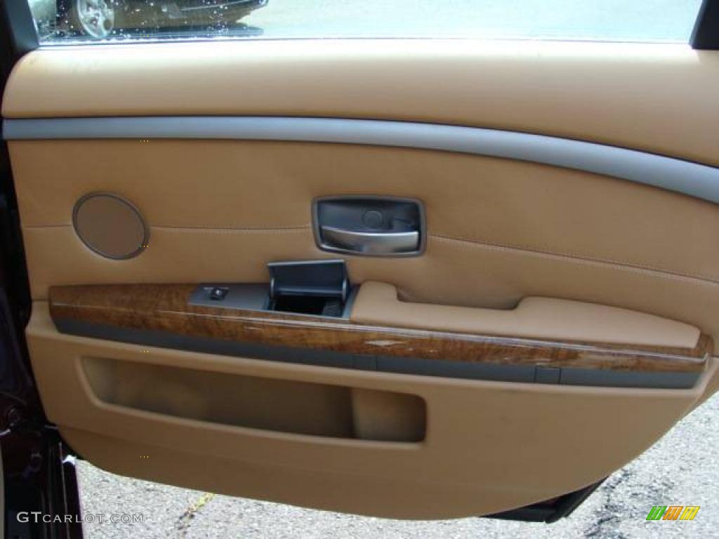 2008 7 Series 750Li Sedan - Barbera Red Metallic / Natural Brown photo #18