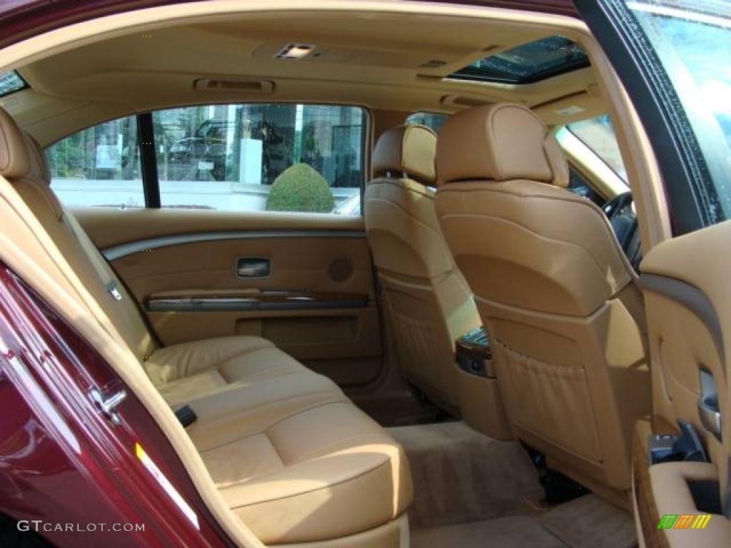 2008 7 Series 750Li Sedan - Barbera Red Metallic / Natural Brown photo #19