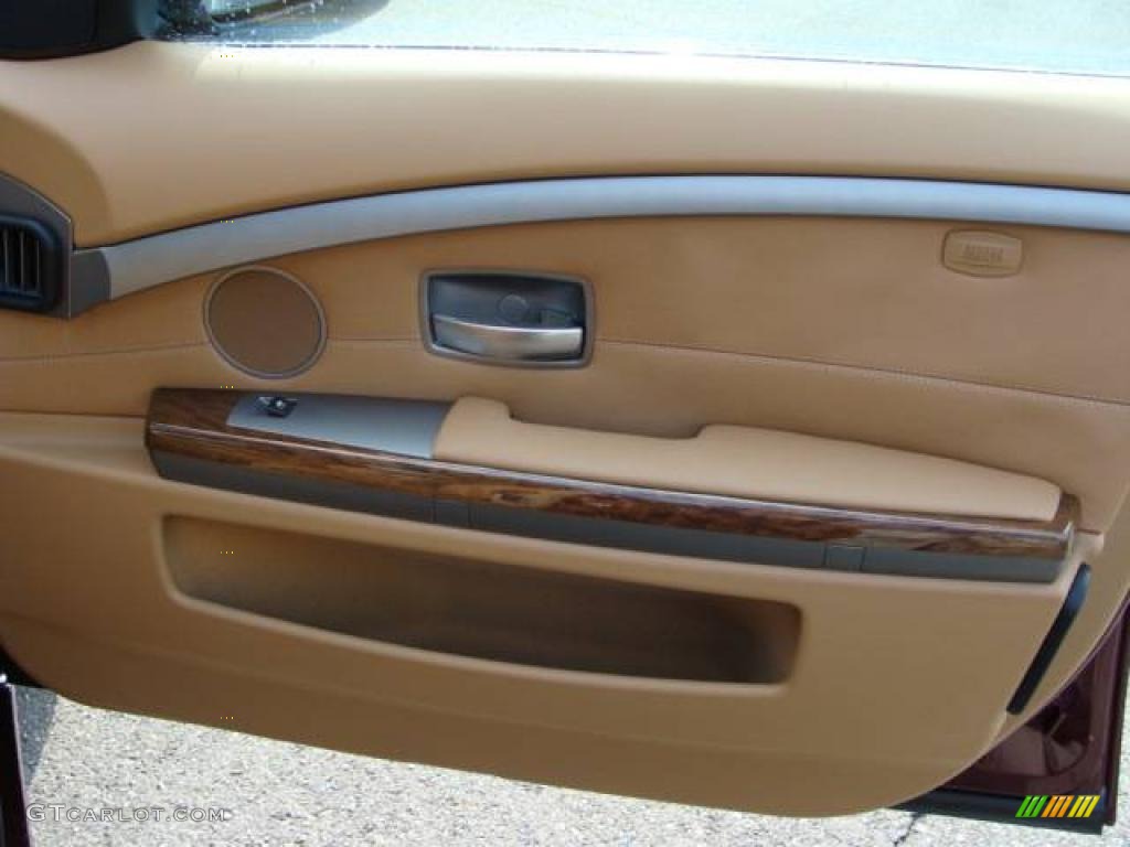 2008 7 Series 750Li Sedan - Barbera Red Metallic / Natural Brown photo #20