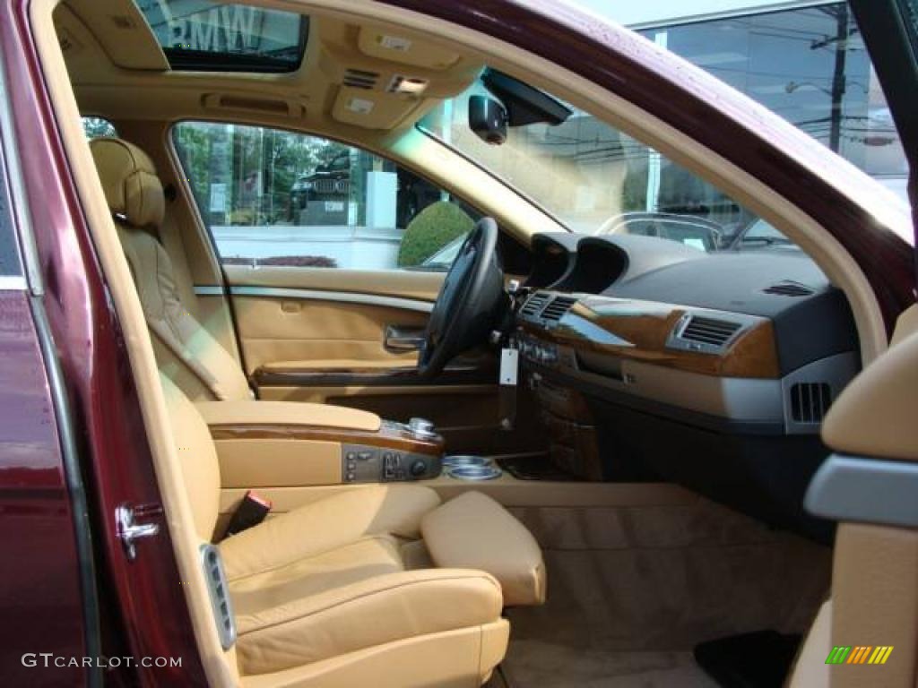 2008 7 Series 750Li Sedan - Barbera Red Metallic / Natural Brown photo #21