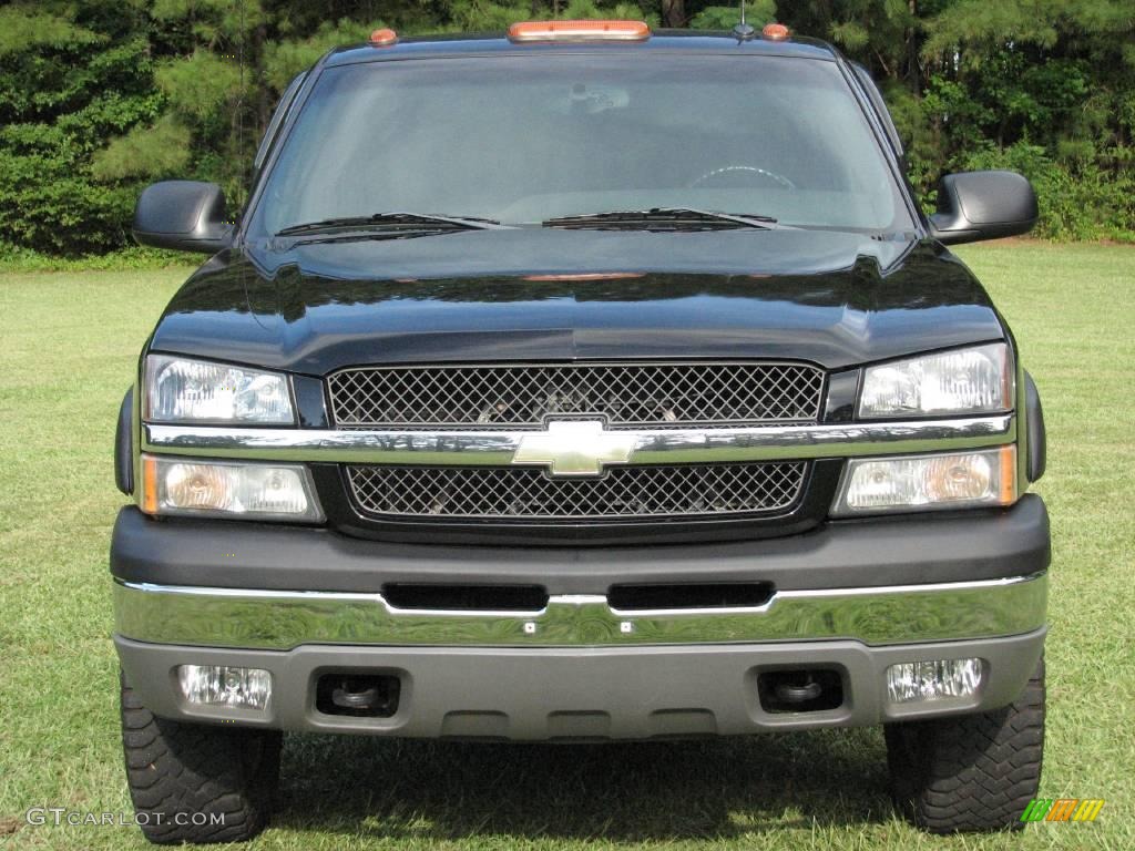 2003 Silverado 1500 HD Crew Cab 4x4 - Black / Dark Charcoal photo #3
