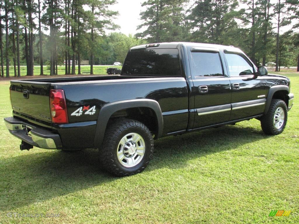 2003 Silverado 1500 HD Crew Cab 4x4 - Black / Dark Charcoal photo #6