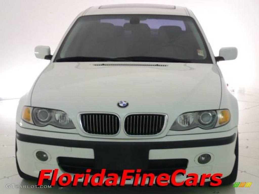 2003 3 Series 330i Sedan - Alpine White / Grey photo #5