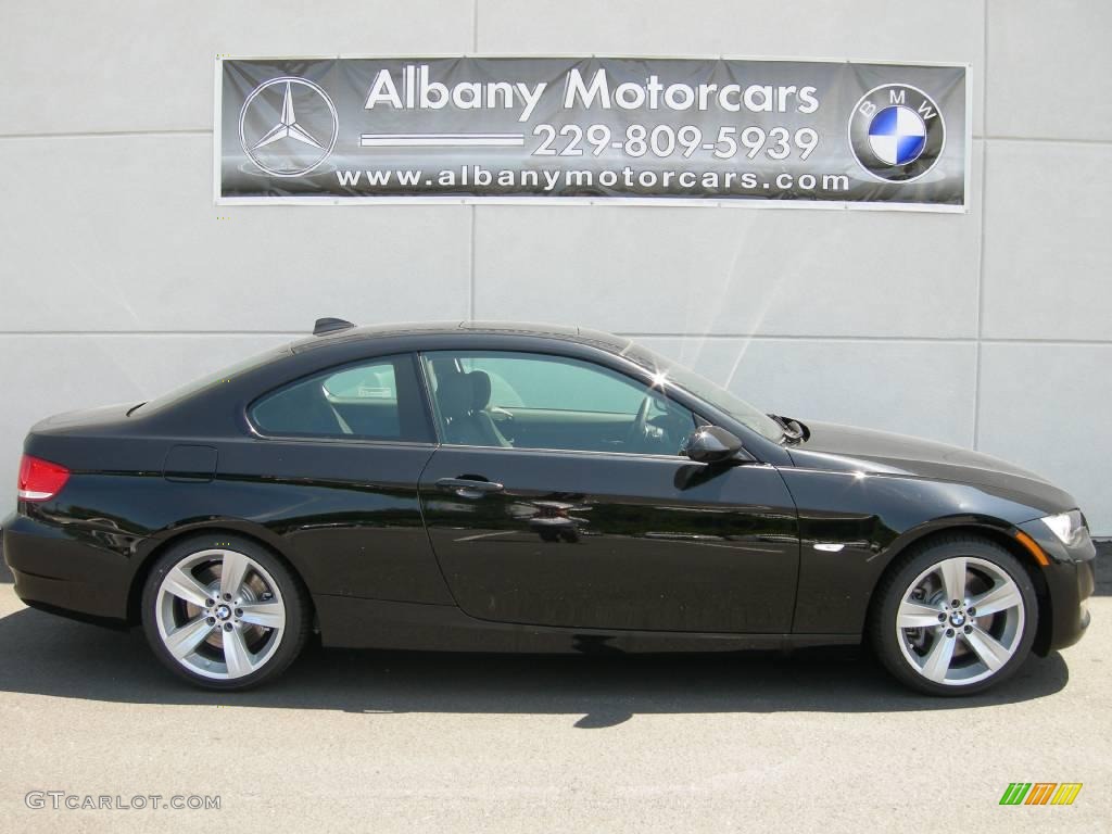 2009 3 Series 335i Coupe - Jet Black / Black photo #19