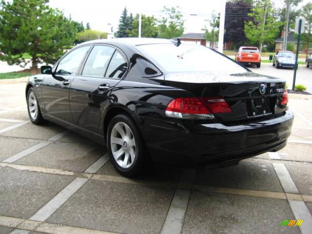 2007 7 Series 750i Sedan - Jet Black / Black photo #6