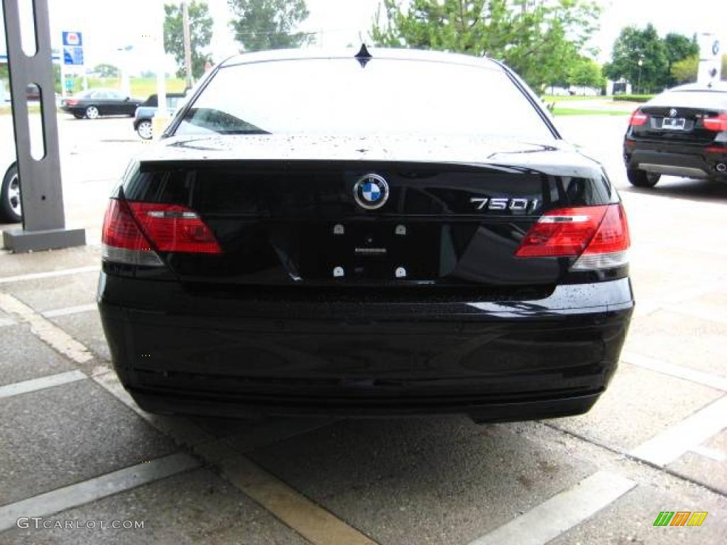 2007 7 Series 750i Sedan - Jet Black / Black photo #7
