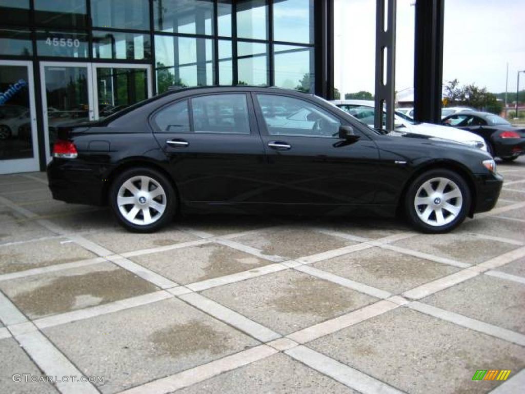 2007 7 Series 750i Sedan - Jet Black / Black photo #9
