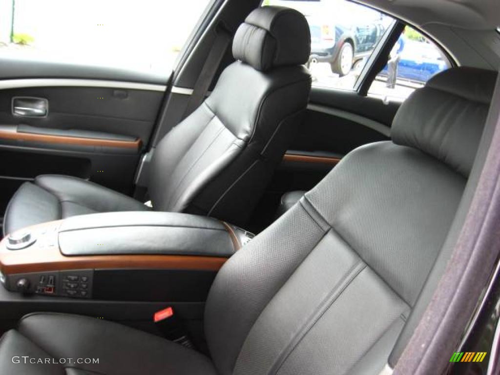 2007 7 Series 750i Sedan - Jet Black / Black photo #14