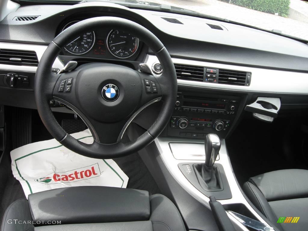 2008 3 Series 328i Coupe - Jet Black / Black photo #25