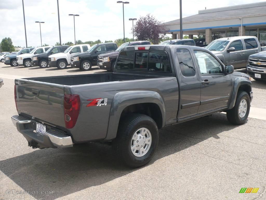 2008 Colorado LT Extended Cab 4x4 - Dark Gray Metallic / Ebony photo #6