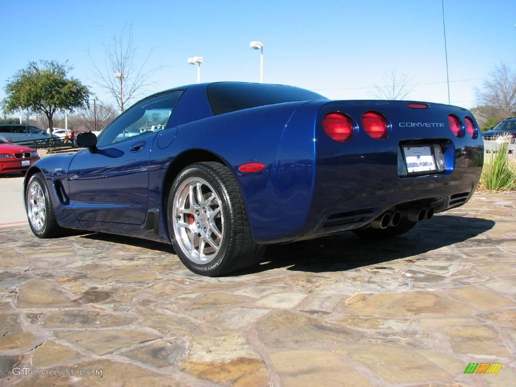 2004 Corvette Z06 - LeMans Blue Metallic / Black photo #5