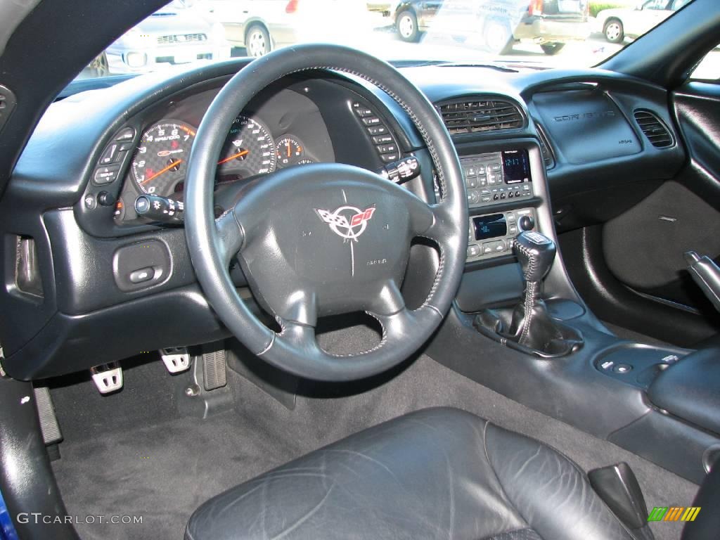 2004 Corvette Z06 - LeMans Blue Metallic / Black photo #12