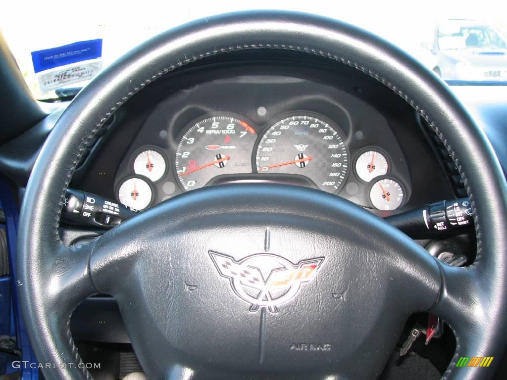 2004 Corvette Z06 - LeMans Blue Metallic / Black photo #14