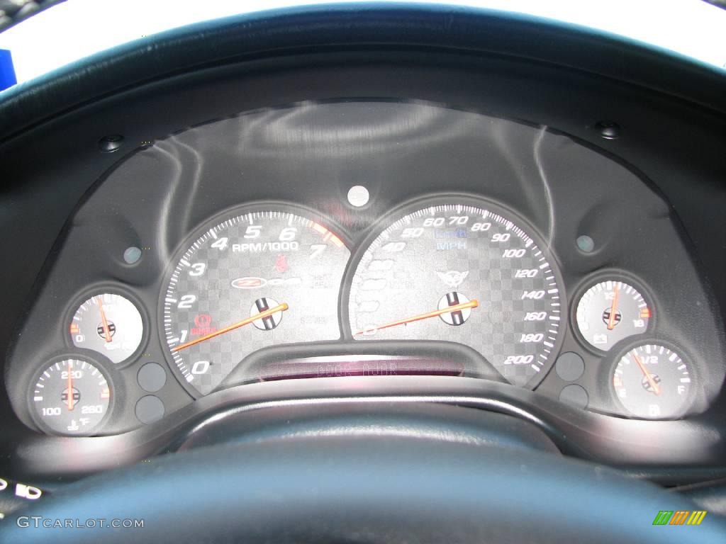 2004 Corvette Z06 - LeMans Blue Metallic / Black photo #15