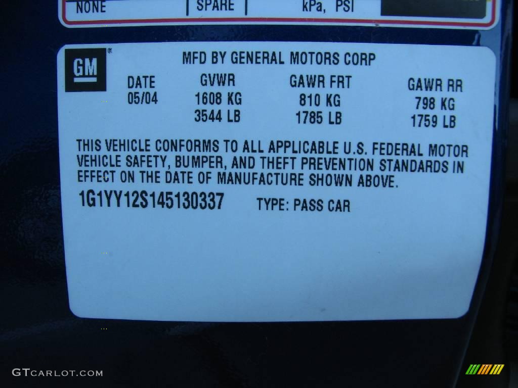 2004 Corvette Z06 - LeMans Blue Metallic / Black photo #21