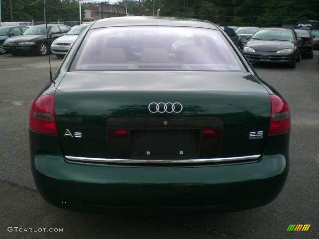 1998 A6 2.8 quattro Sedan - Cactus Green Pearl / Beige photo #6