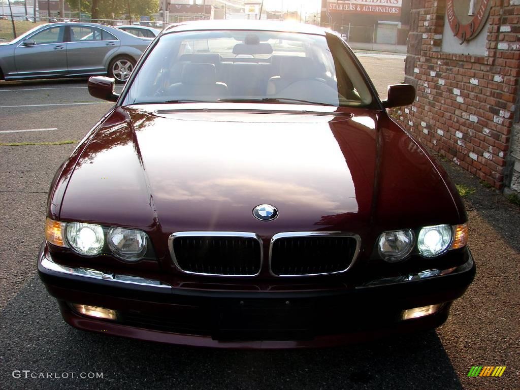 2001 7 Series 740iL Sedan - Royal Red Metallic / Sand Beige photo #4