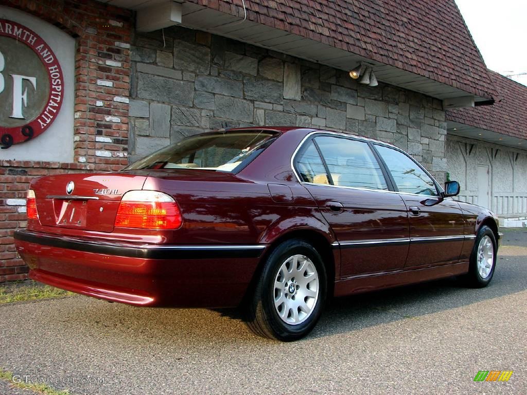 2001 7 Series 740iL Sedan - Royal Red Metallic / Sand Beige photo #6