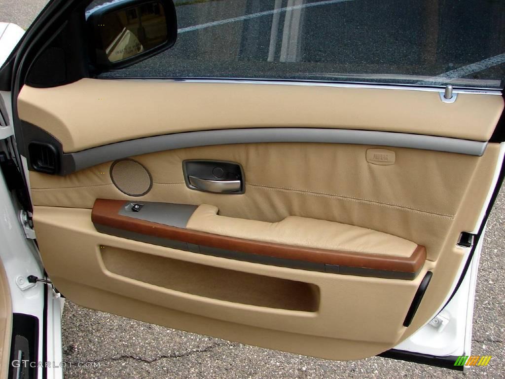2003 7 Series 745Li Sedan - Alpine White / Dark Beige/Beige III photo #8