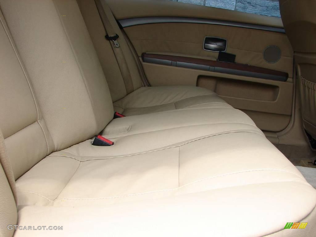 2003 7 Series 745Li Sedan - Alpine White / Dark Beige/Beige III photo #14
