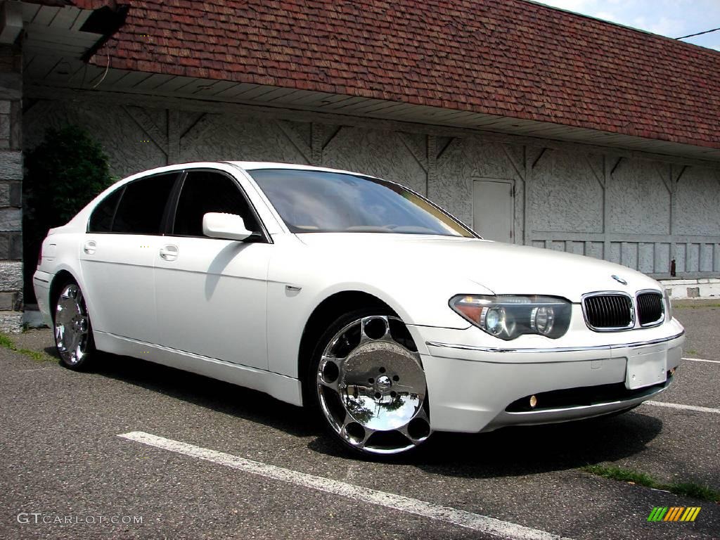 2003 7 Series 745Li Sedan - Alpine White / Dark Beige/Beige III photo #17