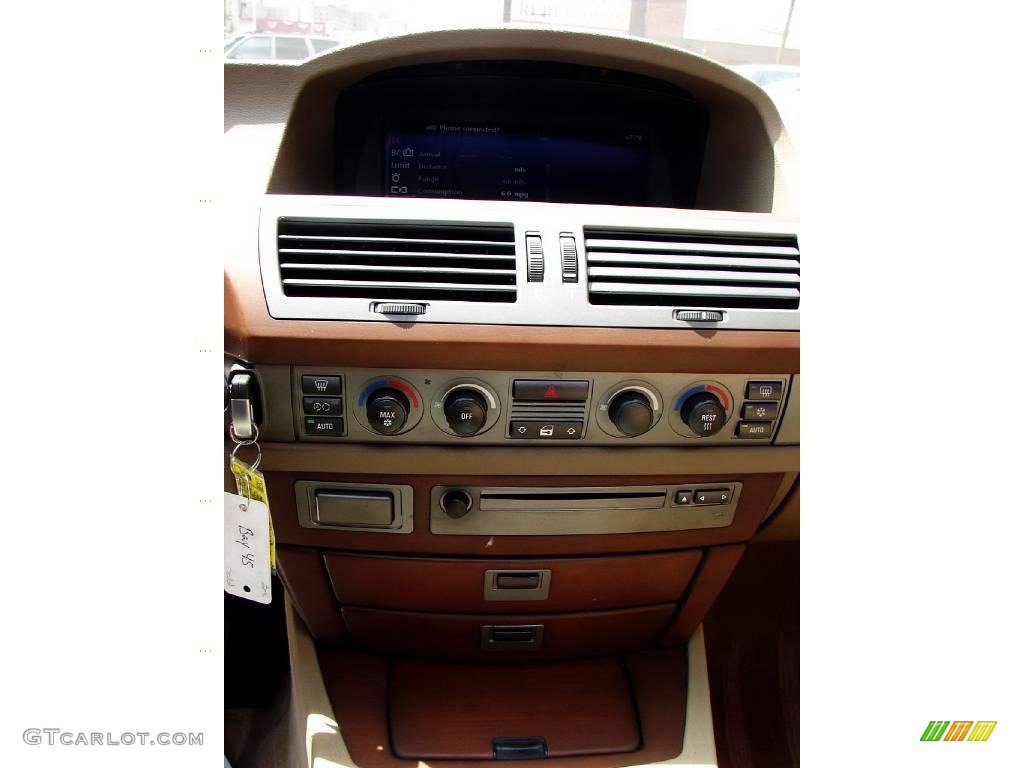 2003 7 Series 745Li Sedan - Alpine White / Dark Beige/Beige III photo #18