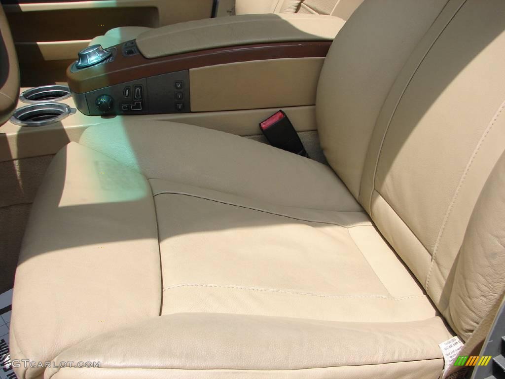 2003 7 Series 745Li Sedan - Alpine White / Dark Beige/Beige III photo #22