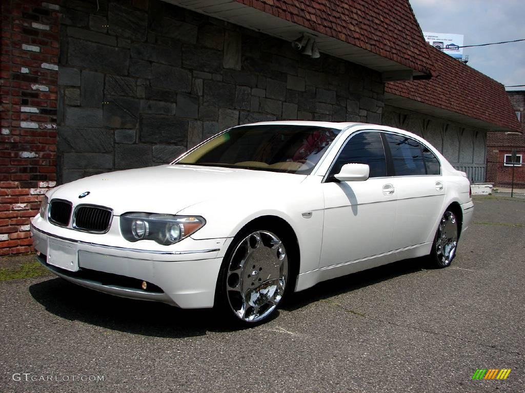 2003 7 Series 745Li Sedan - Alpine White / Dark Beige/Beige III photo #25
