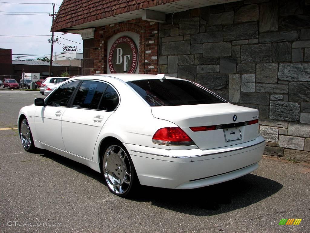 2003 7 Series 745Li Sedan - Alpine White / Dark Beige/Beige III photo #27
